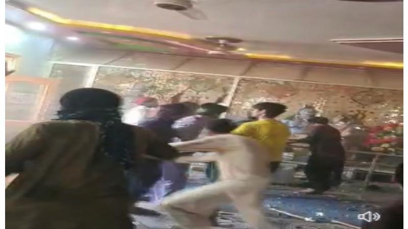 Pakistan Christian News image of Hindu temple vandalised in Pakistan